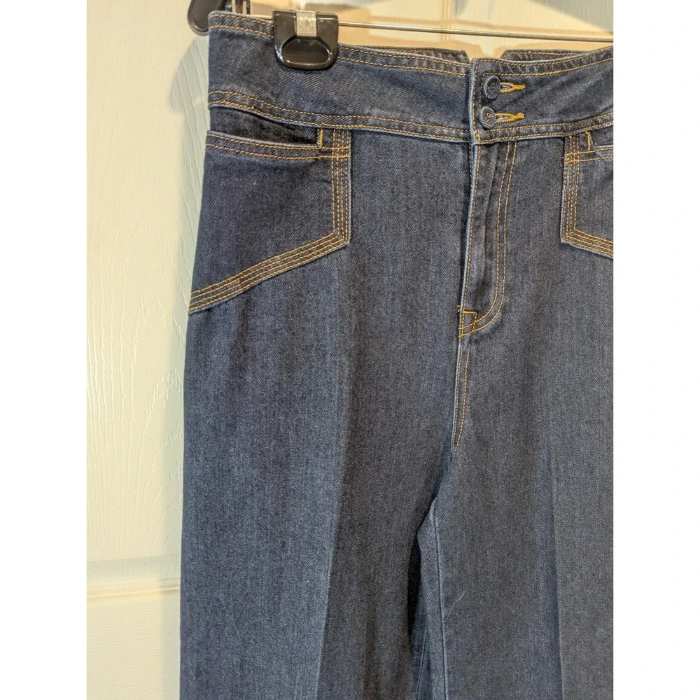 Y2K High Rise Wide Leg Jeans Dark Wash House of Harlow 1960 Women's 28